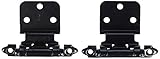 Amerock bp7128-bkブラックキャビネットハードウェアヒンジ3 / 8 "インセット[ bp7128-bk ] – 10ペアパック
