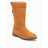 オールドネイビー OLD NAVY/ トールスエードジップバックブーツ コニャックブラウン シューズ 23cm【並行輸入】