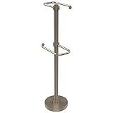 Allied真鍮11.5 in。Free Standing 2つロールトイレットペーパーホルダー TS-26-PEW 1