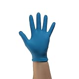 UltraSource 441230-L Disposable Nitrile Gloves, 6 mil, Powder Free, Large, Blue (Pack of 100) by Ult