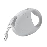 Ni-shinoet犬 猫リード 引き込み式犬リード 自動巻き取り式リード 巻き取りがスムーズで 伸縮リード 無地リード 調節可能引き込み式犬リード 強いナイロンテープ 大型犬 小型犬 中型犬 自動巻き取り式 滑り止め 散歩 リード ロングリード フレキシリード（青、ピンク、緑，3m） (ピンク5m)