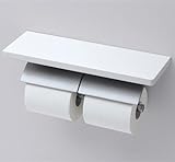 【YH63KSS】(芯棒固定タイプ) TOTO アクセサリー 棚付二連紙巻器[めっきタイプ] トイレットペーパーホルダー　カラー：＃NW1(ホワイト)