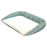 STYRIA 犬 猫 ベッド サマーツイード パイル ペットベッド シニア 老犬 老猫 介護 フラット マット 犬用ベッド 段差 洗える 春夏 夏 通年 おしゃれ ペット 小型犬 中型犬 (L, グリーン)