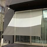 イチオリシェード　3ボーダー　【屋外用日よけ　透過性と通気性へのこだわり　日本製　シェード】 マーブルグレー