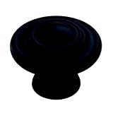 Amerock BP15862FB Inspirations 1-3/4in(44mm) DIA Knob - Flat Black [並行輸入品]