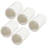 uxcell　PVCストレートパイプコネクタ　水配管システム　内径　20mm　交換　ホワイト　5個入り