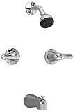 American Standard 3275.502.002 Colony Soft Double-Handle Bath/Shower Fitting with Tub Spout and Meta