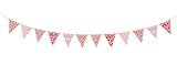 Taftan Fabric Garland Flags 250cm (Pink) by Taftan