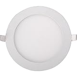 Generic 12w 60 Smd2853 Led Panel Light Round Ultra Slim Cool White Ac110-265v 6" Color White [並行輸入品]