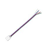 LEDテープライト 4線片側メスケーブル(GT-5050RGB-CC2)【4ピンコネクタ】半田接続ケーブル