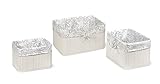 Badger Basket Claremont 3つバスケットセット、ホワイト
