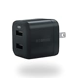 アイリスオーヤマ USB充電器 2ポート USB-typeA×2 小型 折りたたみ式プラグ 合計12W iPhone Android対応 P