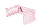 Pinolino Gl?ckspilz Rosa Design Bumper for Cot Bed by Pinolino