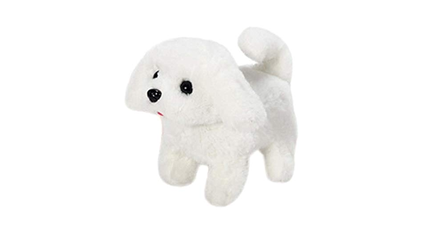 Amazon Co Jp おもちゃ 電気豪華なおもちゃの教育現実的なテディ犬ラッキーは泣く歩くスマートロボット犬子供のおもちゃ Color Light Blue Set ホーム キッチン