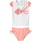 クレイジーエイト Crazy 8/ フィッシュ ラッシュガード セット/コーラル 水着 18～24ヶ月【並行輸入】