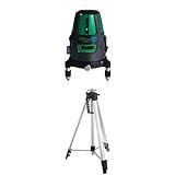 シンワ測定 レーザー墨出し器 LASER ROBO Neo 21P BRIGHT 縦 横 天墨 地墨 グリーン 78273 と エレベーター 三脚 A 76629 のセット