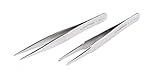 Lindstrom ピンセットキット 2本 ステンレス鋼  9859