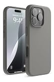 【elago】 iPhone 16 Pro 対応 ケース シリコン 耐衝撃 スマホケース 指紋 防止 サラサラ シリコンケース [ iPhone16Pro アイフォン 16 プロ 対応 携帯ケース ] iPhone 16Pro Case SILICONE CASE ミディアムグレー