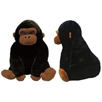 Amazon.co.jp: アミューズ くったりゴリラBIG (ダークブラック