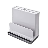 Spring Fever まな板スタンド 包丁スタンド カッティングボード まな板置き 研ぎ棒 ホルダー ケース 包丁立て 包丁差し まな板立て キッチン 収納 シンプル 水切り ホワイト