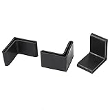 uxcell　家具脚ピタキャップ　継ぐ脚ワッシャ　滑り止め　フートカバープロテクター 38mmx38mm　L形　4個