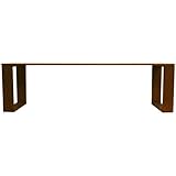 デスク 天然木 木製 ロータイプ PCデスク ワークデスク 書斎 シンプル ナラ材 幅120cm 高さ43cm ダークブラウン IS-103-108DB