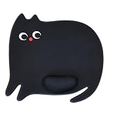 Newseego マウスパッド 可愛い リストレスト マウスパッド大型 人間工学 クッション 滑り止め 水洗い 耐久性良い 疲労軽減 ゲーム 仕事用パソコンパッド キャラクター かわいい猫柄