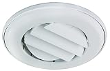 JR Products ACG25DPW-A Polar White Adjustable Ceiling Vent with 0.25" Collar [並行輸入品]