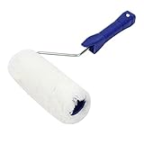 uxcell　ペイント　ローラー　ブラシ　ブルー　ローラーバケ　グリップ　ブラシ　10cm　カバー