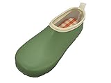 ゴム製ガーデンシューズ (17-18, カーキ)