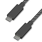 アイリスオーヤマ USB type C ケーブル ブラック 高耐久タイプ 急速充電対応 type C/type C 20V 3A 60W 長さ1m ICCC-D10-B