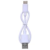 【ハンディファン・携帯扇風機】ハンディファン用充電ケーブル/持ち運びに便利な超～短いタイプ20cm / 携帯扇風機用充電コード/USB-タイプC規格/ケーブルカラー：オフホワイト/持ち運びに便利なコネクター用カバー付き