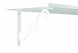John Sterling RP-0090-10WT Colonial Shelf Bracket, 10-Inch, White [並行輸入品]