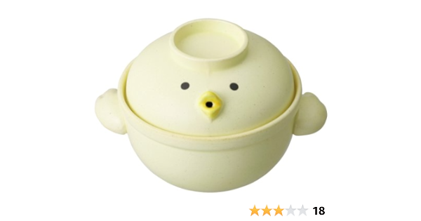 Amazon サンアート おもしろ食器 ファンシーお鍋 気軽に焼物 常滑焼 ひよこ 土鍋 6号 ひとり用 San1617 れんげ オンライン通販