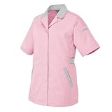 アイトス 半袖スモック(春夏用) AZ-5328 060 ピンク×シルバーグレー 3Lサイズ