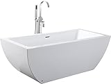 自立曲線ソーカーTub Bathtub : Velia by HelixBath 59 Inch HB-BT-VELIA-59-RO 1