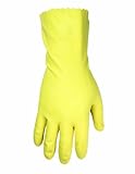 Custom Leathercraft P2300M Household Yellow Latex Gloves, 3-Pack, Medium by Custom Leathercraft