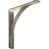 Ekena Millwork BKTM02X12X12LESS 2-Inch W x 12-Inch D x 12-Inch H Legacy Bracket, Stainless Steel by 