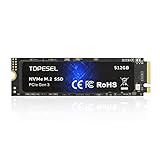 【Amazon限定ブランド】TOPESEL 512GB内蔵SSD PCle 3.0x4 NVMe M.2 Type 2280 最大2100M