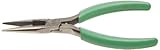 Xcelite SN55V Long Nose Side Cutting Plier with Green Cushion Grip Handle, Serrated Jaw, 5-1/2 Lengt