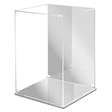 【選べる650サイズ】MENGLIN フィギュアケース アクリルケース 台座・背面ミラー 高強度接続構造 より頑丈 大型 コレクションケース 組み立て簡単 防汚れ 手袋 クリーニング クロス付き(幅30×奥行30×高さ40cm)