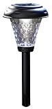 Moonrays 91381 Payton Solar LED Plastic Path Light, 2X-Brighter, 8-Pack, Black [並行輸入品]