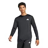 [アディダス] 長袖 Tシャツ トレイン エッセンシャルズ 長袖ベースレイヤーTシャツ KTM91 メンズ ブラック (JC7715)