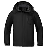 [VICALLED] アウトドアジャケット メンズ 冬 マウンテンパーカー 裏起毛 ウィンドブレーカー 中綿ブルゾン 裏ボア 防寒 防風 フード取り外し可能 防撥水 登山ジャケット スキー 山登り