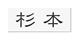 丸三タカギ 彫り込み済表札 アクリル APG2-W-1-1-杉本 【完成品】