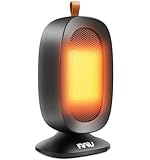 Ymafly セラミックヒーター 小型 電気ファンヒーター 速暖 足元 省エネ 800W/300W 2段階調節 転倒OFF 寒さ対策