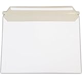 A4 厚紙封筒 ワンタッチ貼付テープ 開封テープ付き 白 (50枚)