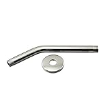 Westbrass WBD302-1-26 1/2-Inch IPS x 10-Inch Shower Arm with Flange in Polished Chrome [並行輸入品]