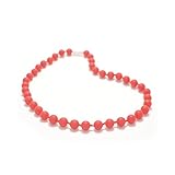 Bitey Beads Classic Silicone Teething Nursing Breastfeeding Chewable Necklace (Hot Red) by Bitey Bea