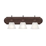 Kichler 5339tz、Bath and Vanity壁Vanity照明、5ライト、500ワット、Tanneryブロンズ 3-Light 5337TZ 1
